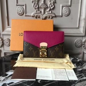 LV Pallas Wallet Monogram Canvas Grape