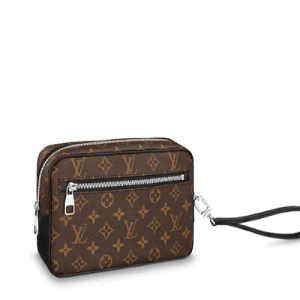 LV Kasai Clutch Monogram Macassar Canvas