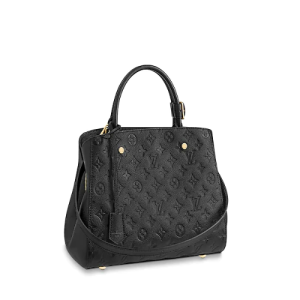 LV Montaigne MM Monogram Empreinte Leather Noir