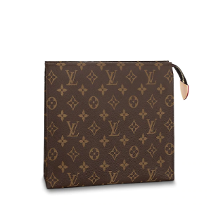 lv toiletry pouch 26 monogram brown