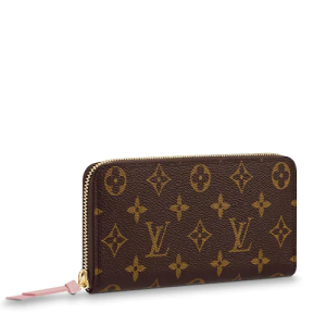 LV Clemence Wallet Monogram Rose Ballerine