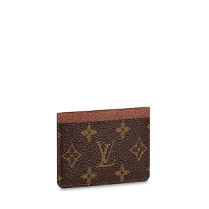 LV Zipped Card Holder Monogram Brown