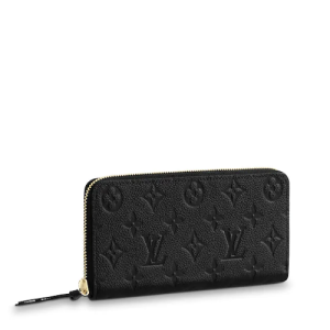 LV Clemence Wallet Monogram Empreinte Leather Noir