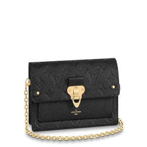 LV Vavin Chain Wallet Monogram Empreinte Noir