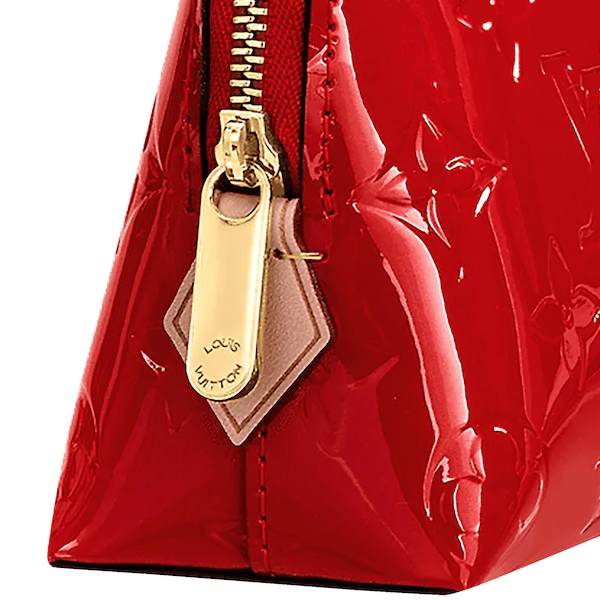 LV Cosmetic Pouch Monogram Vernis Leather Cherry - Image 2
