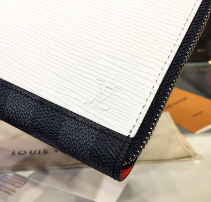 LV Zippy Organizer Epi Leather White - Image 2