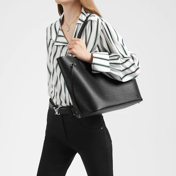 LV Neverfull MM Epi Leather Black - Image 2