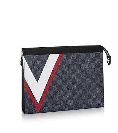 LV Pochette Voyage MM Damier Cobalt Canvas - Image 3