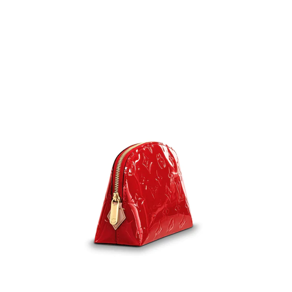 LV Cosmetic Pouch Monogram Vernis Leather Cherry - Image 3