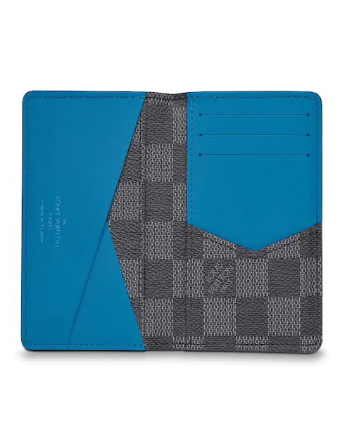 LV Pocket Organizer Damier Graphite Canvas Blue - Image 4