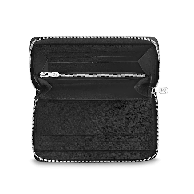 LV Zippy Organizer Taiga Leather Black - Image 4