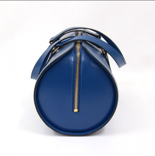 LV Soufflot Bag Black Epi Leather Blue - Image 4