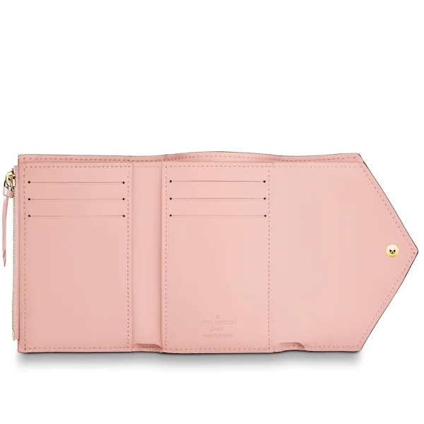 LV Victorie Wallet Monogram Vernis Leather Rose Ballerine - Image 4