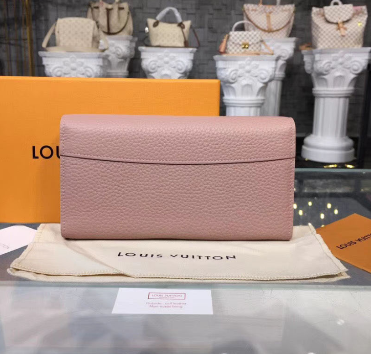 LV Compact Wallet Taurillion Leather Magnolia - Image 3