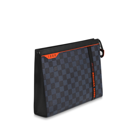 LV Pochette Voyage MM Damier Cobalt Canvas - Image 4