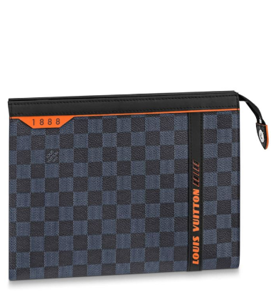 LV Pochette Voyage MM Damier Cobalt Canvas - Image 5