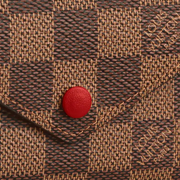 LV Victorine Wallet Damier Ebene Cerise Red - Image 5