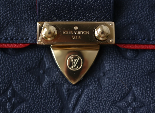 LV Saint Sulpice PM Monogram Empreinte Leather Marine Rouge - Image 5