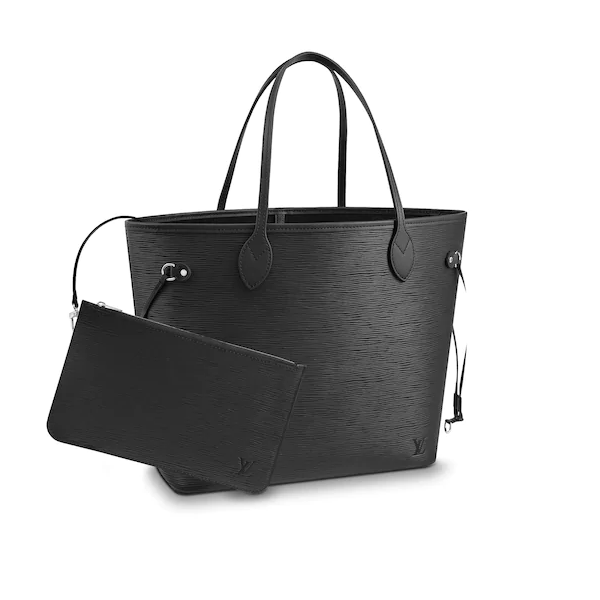 LV Neverfull MM Epi Leather Black - Image 6