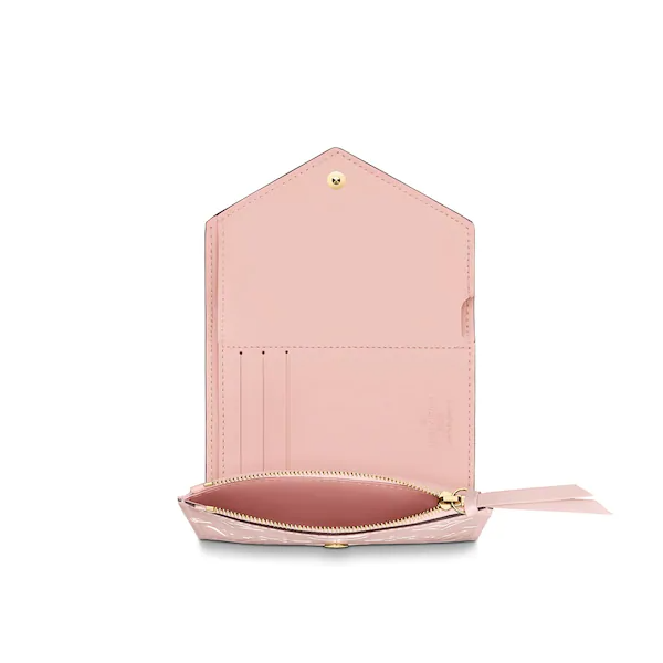 LV Victorie Wallet Monogram Vernis Leather Rose Ballerine - Image 7