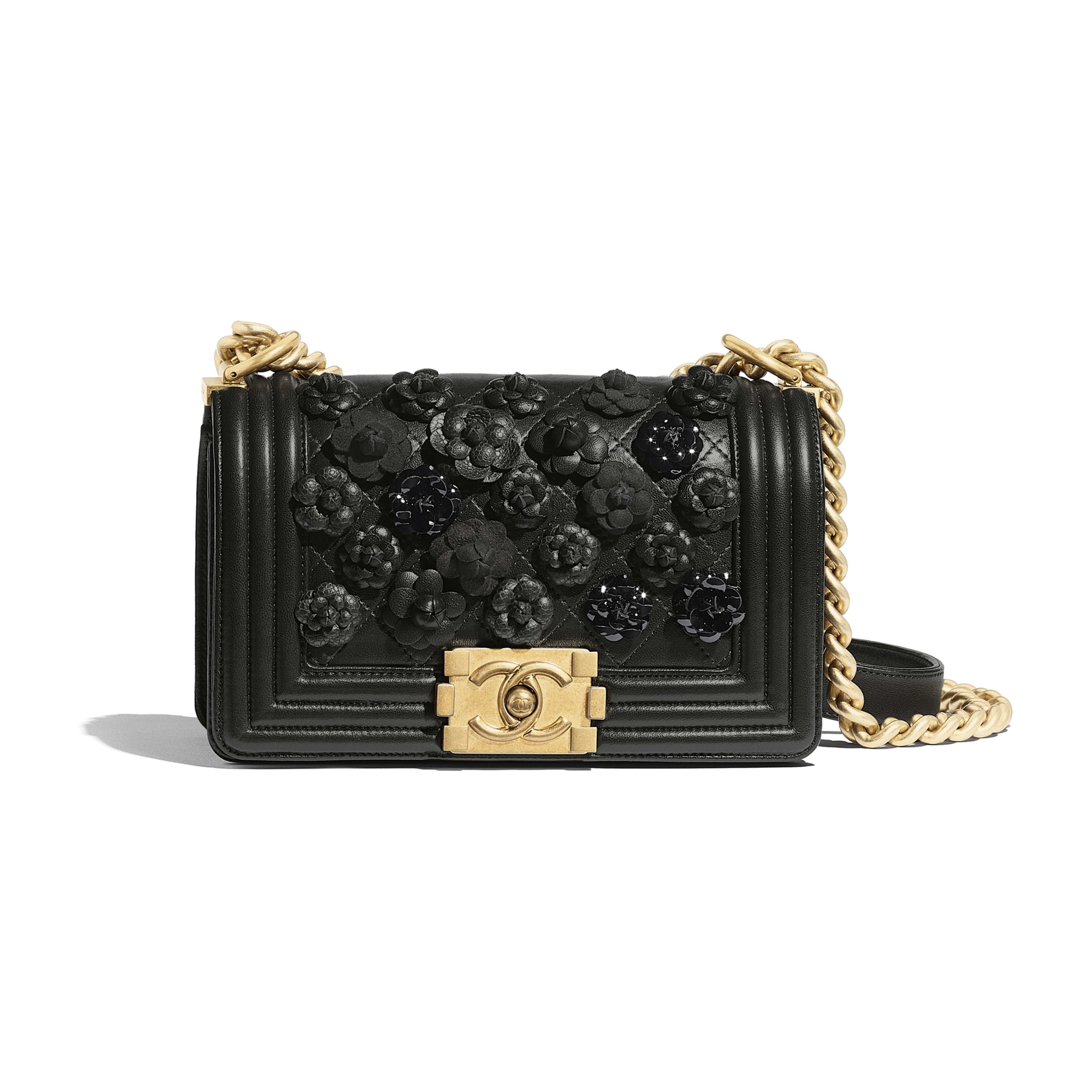 Chanel Boy Medium Handbag Lambskin Black - Image 2