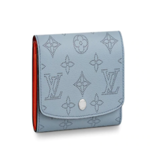 LV Iris Compact Wallet Mahina Bleu Horizon Pumpkin