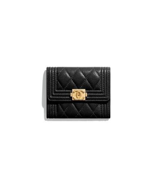Chanel Boy Card Holder Black
