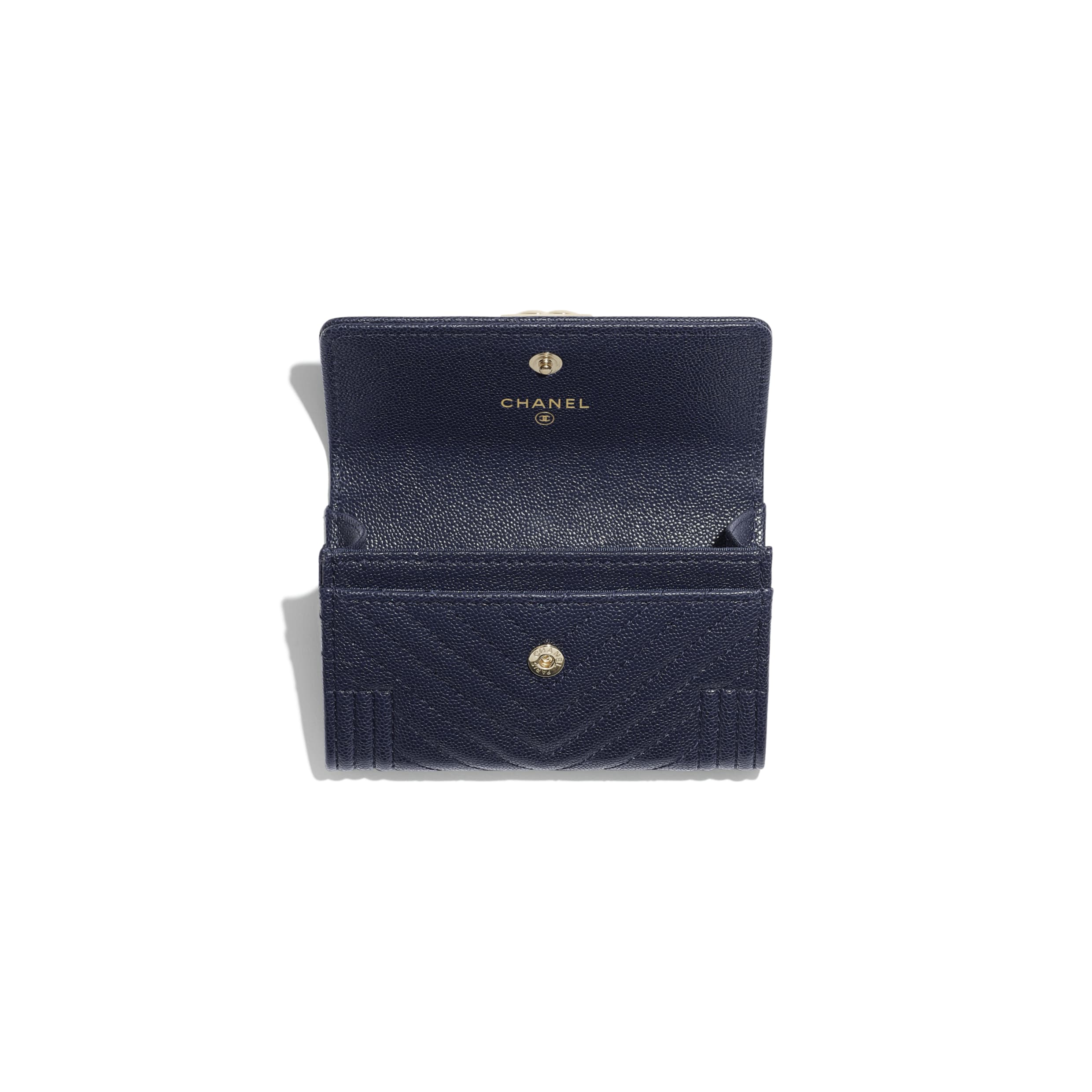 Chanel Boy Chanel Flap Card Holder Black - Image 3