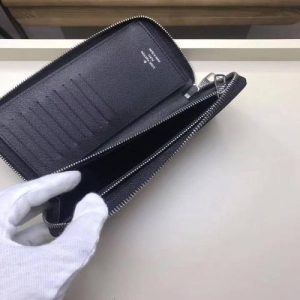 LV League Zippy Long Wallet Vertical Damier Graphite 2017