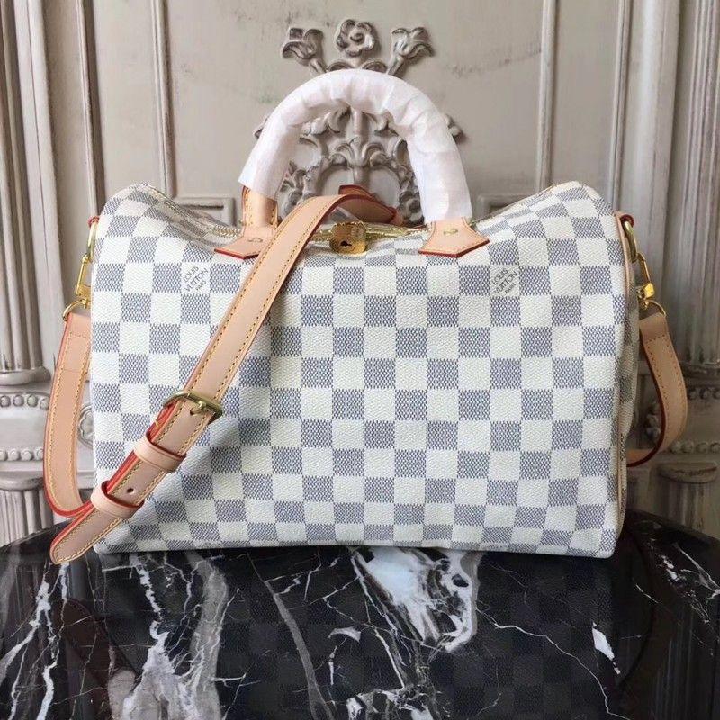 LV Speedy Bandouliere 35 Damier Azur Canvas - Image 3