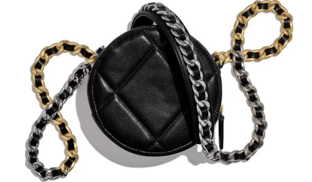 Chanel 19 Clutch With Chain Black - Image 4