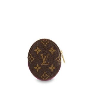 LV Round Coin Purse Monogram with Chain