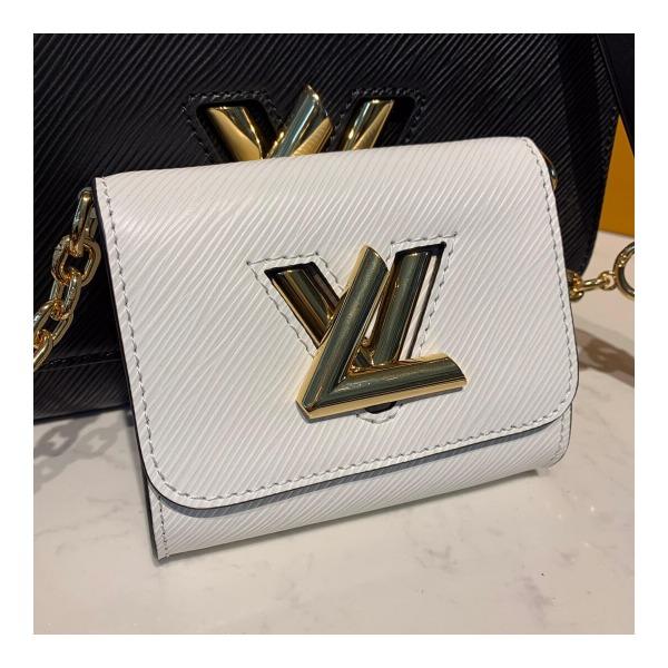 LV Twist MM Epi Leather White Gold-Colored Lock - Image 2