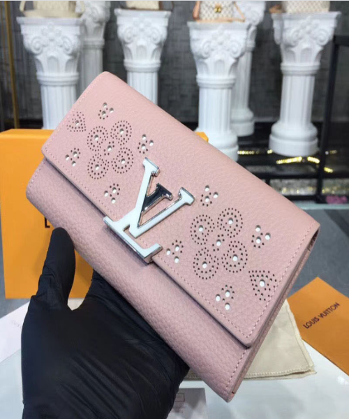 LV Compact Wallet Taurillion Leather Magnolia - Image 8