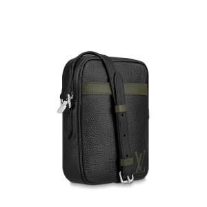 LV Danube Slim PM Black/Khaki