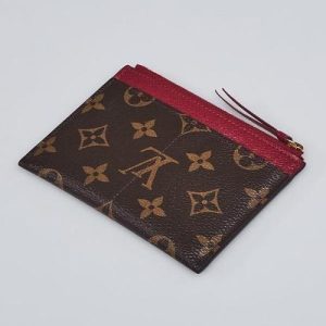 LV Zipped Card Holder Monogram Raisin Purple