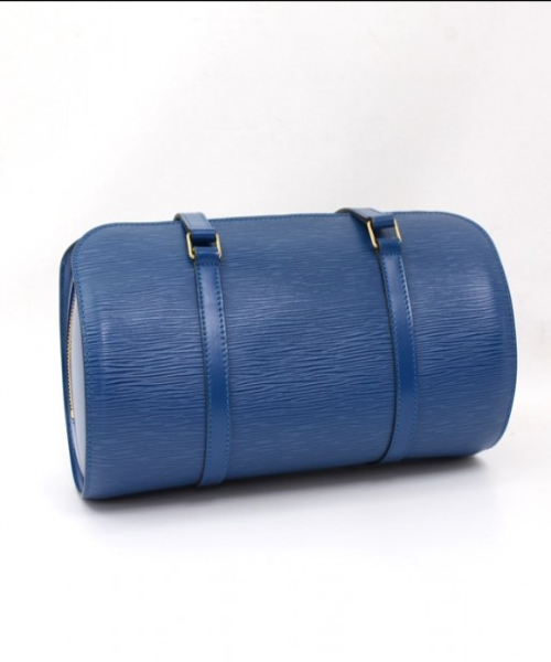 LV Soufflot Bag Black Epi Leather Blue - Image 3
