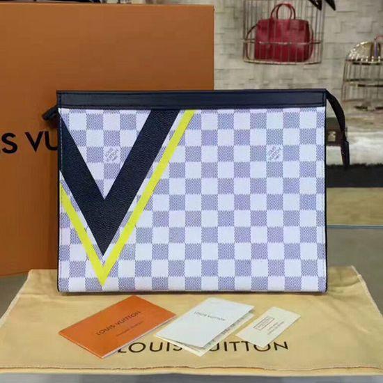 LV Pochette Voyage MM Damier Azur Canvas - Image 3