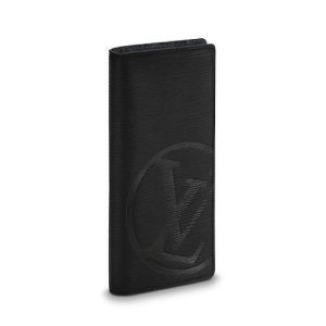LV Circle signature Brazza Wallet Epi Leather Noir
