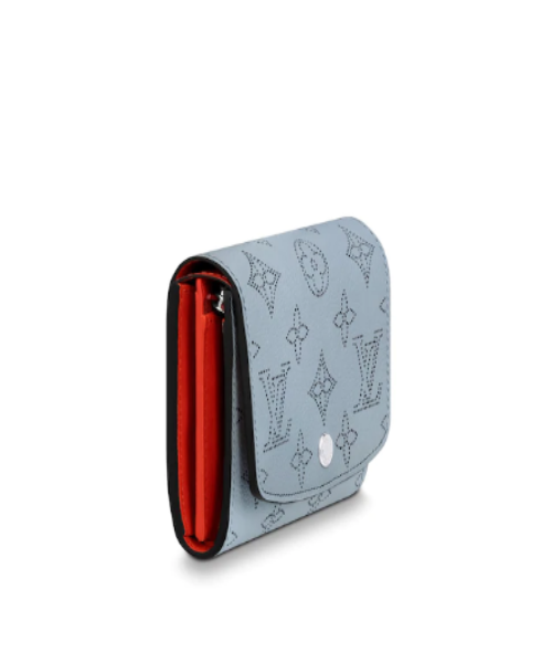 LV Iris Compact Wallet Mahina Bleu Horizon Pumpkin - Image 4