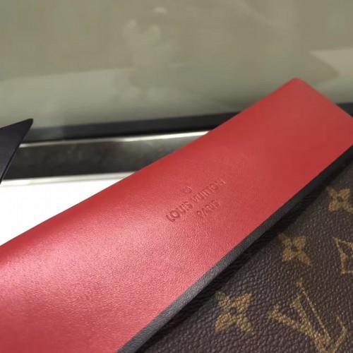 LV Pochette Tuileries Monogram Coated Canvas Red - Image 5