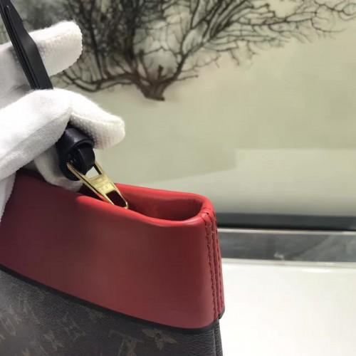 LV Pochette Tuileries Monogram Coated Canvas Red - Image 6