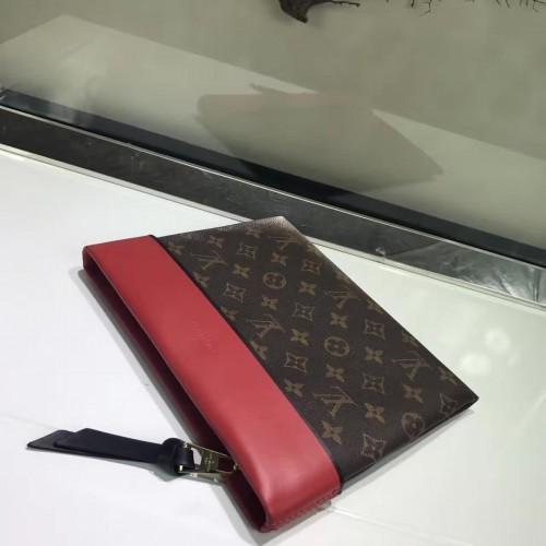 LV Pochette Tuileries Monogram Coated Canvas Red - Image 7