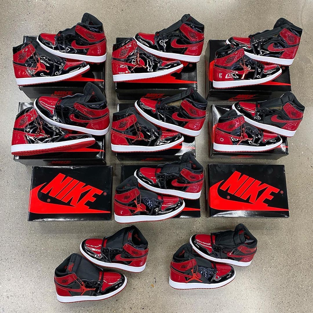 Air Jordan 1 Retro High OG 'Patent Bred' - Image 8