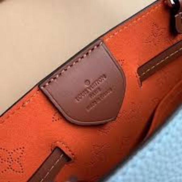 LV Girolata Handbag Mahina Bleu Horizon Pumpkin - Image 3