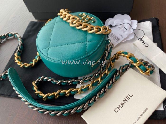 Chanel 19 Clutch With Chain Turquoise - Image 3