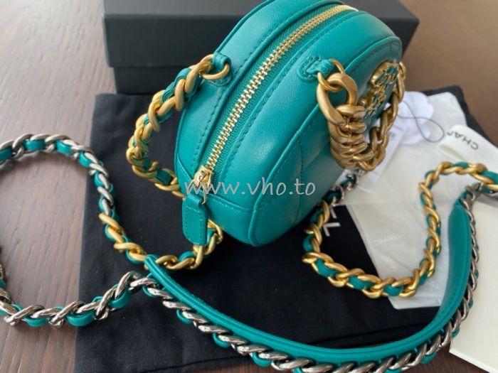 Chanel 19 Clutch With Chain Turquoise - Image 2