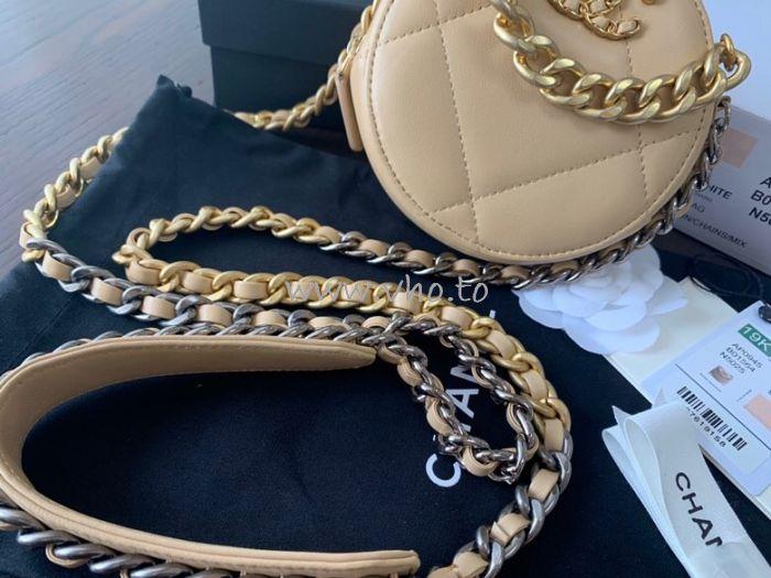 Chanel 19 Clutch With Chain Beige - Image 2