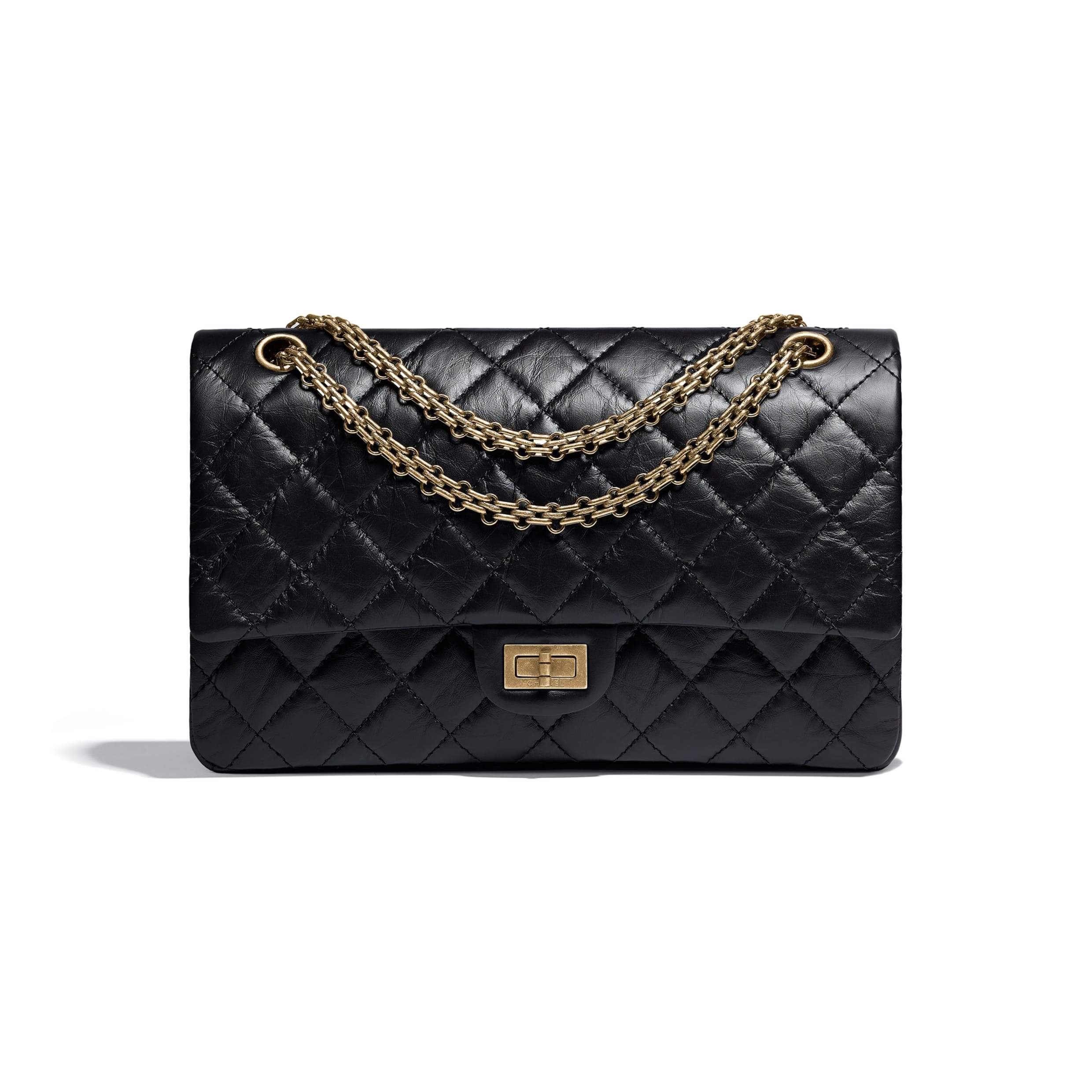 Chanel 2.55 Handbag Aged Calfskin Black - Image 3