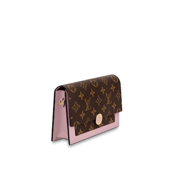 LV Flore Chain Wallet Rose Ballerine - Image 3